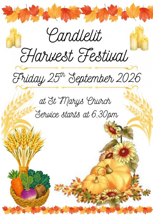 Candlelit Harvest Festival 25 Sept 26
